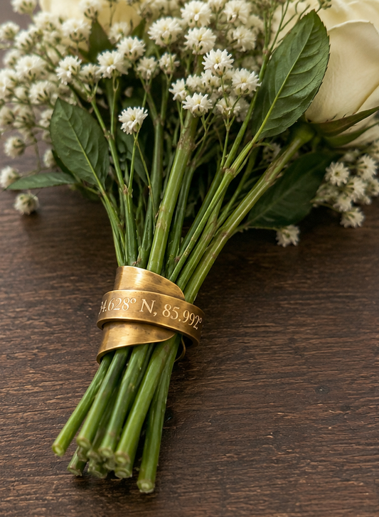 Flower Holder from Engraved Spoon